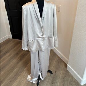 DREW Chic Champagne Tuxedo Jacket and Pants